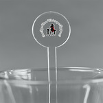 Super Mom 7" Round Plastic Stir Sticks - Clear