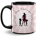 Super Mom 11 Oz Coffee Mug - Black