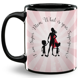 Super Mom 11 Oz Coffee Mug - Black