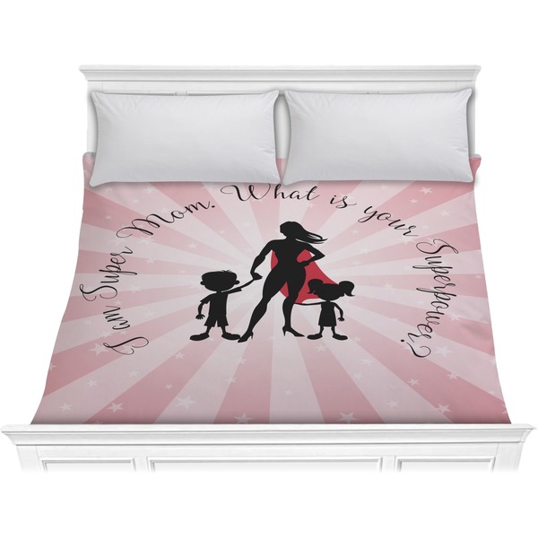 Custom Super Mom Comforter - King