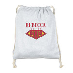 Super Mom Drawstring Backpack - Sweatshirt Fleece - Single Sided