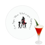 Super Mom Printed Drink Topper -  2.5"