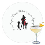 Super Mom Printed Drink Topper - 3.5"