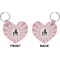 Super Mom Heart Keychain (Front + Back)