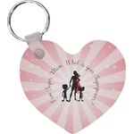 Super Mom Heart Plastic Keychain