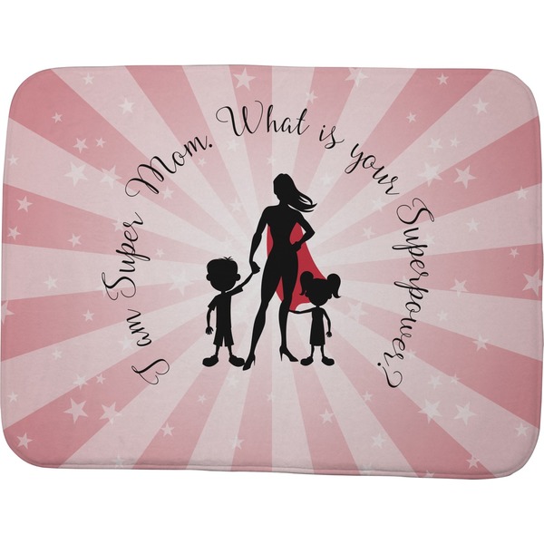 Custom Super Mom Memory Foam Bath Mat - 48"x36"