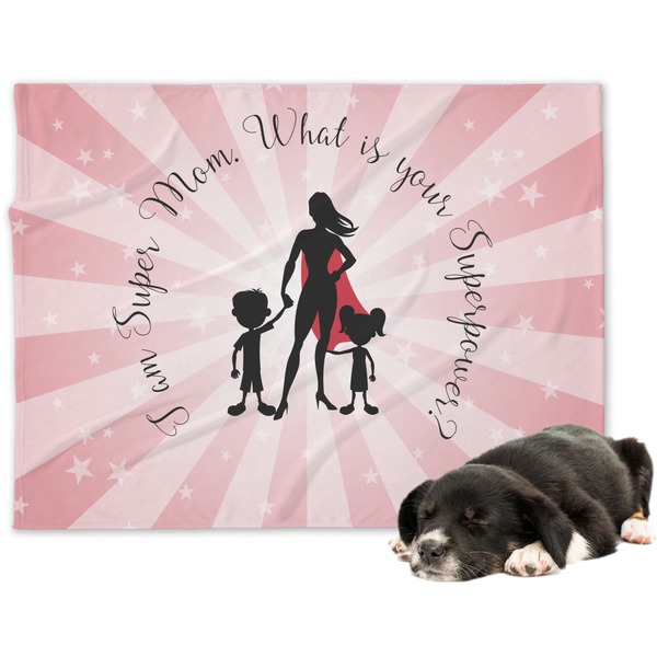 Custom Super Mom Dog Blanket