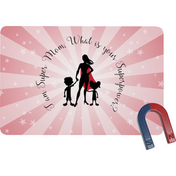 Super Mom Rectangular Fridge Magnet