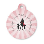 Super Mom Round Pet ID Tag - Small