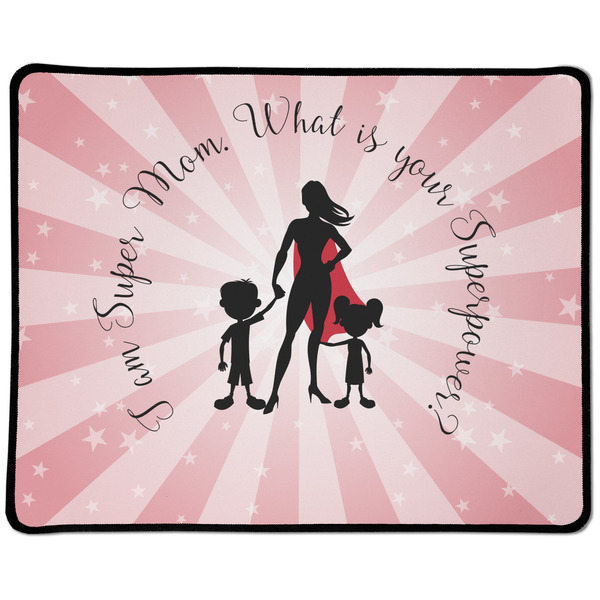 Custom Super Mom Large Gaming Mouse Pad - 12.5" x 10"