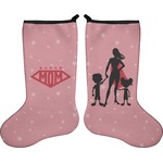 Super Mom Holiday Stocking - Double-Sided - Neoprene