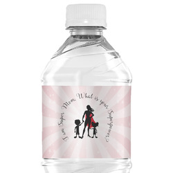 Super Mom Water Bottle Labels - Custom Sized