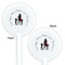 Super Mom White Plastic 5.5" Stir Stick - Double Sided - Round - Front & Back