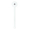 Super Mom White Plastic 5.5" Stir Stick - Round - Single Stick