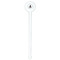 Super Mom White Plastic 7" Stir Stick - Round - Single Stick