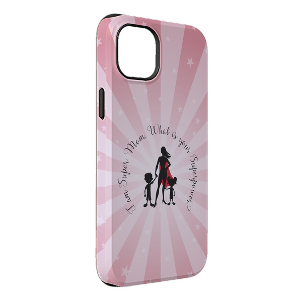 Custom Super Mom iPhone Case - Rubber Lined - iPhone 14 Plus