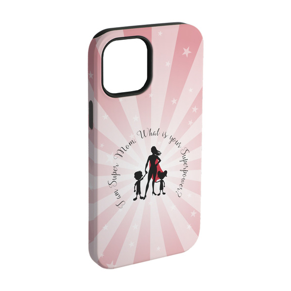 Custom Super Mom iPhone Case - Rubber Lined - iPhone 15