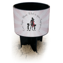 Super Mom Black Beach Spiker Drink Holder