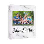 Family Photo and Name Canvas Print