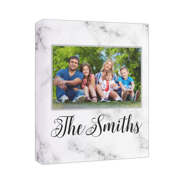 Custom Family Photo and Name Canvas Print - 11" x 14"