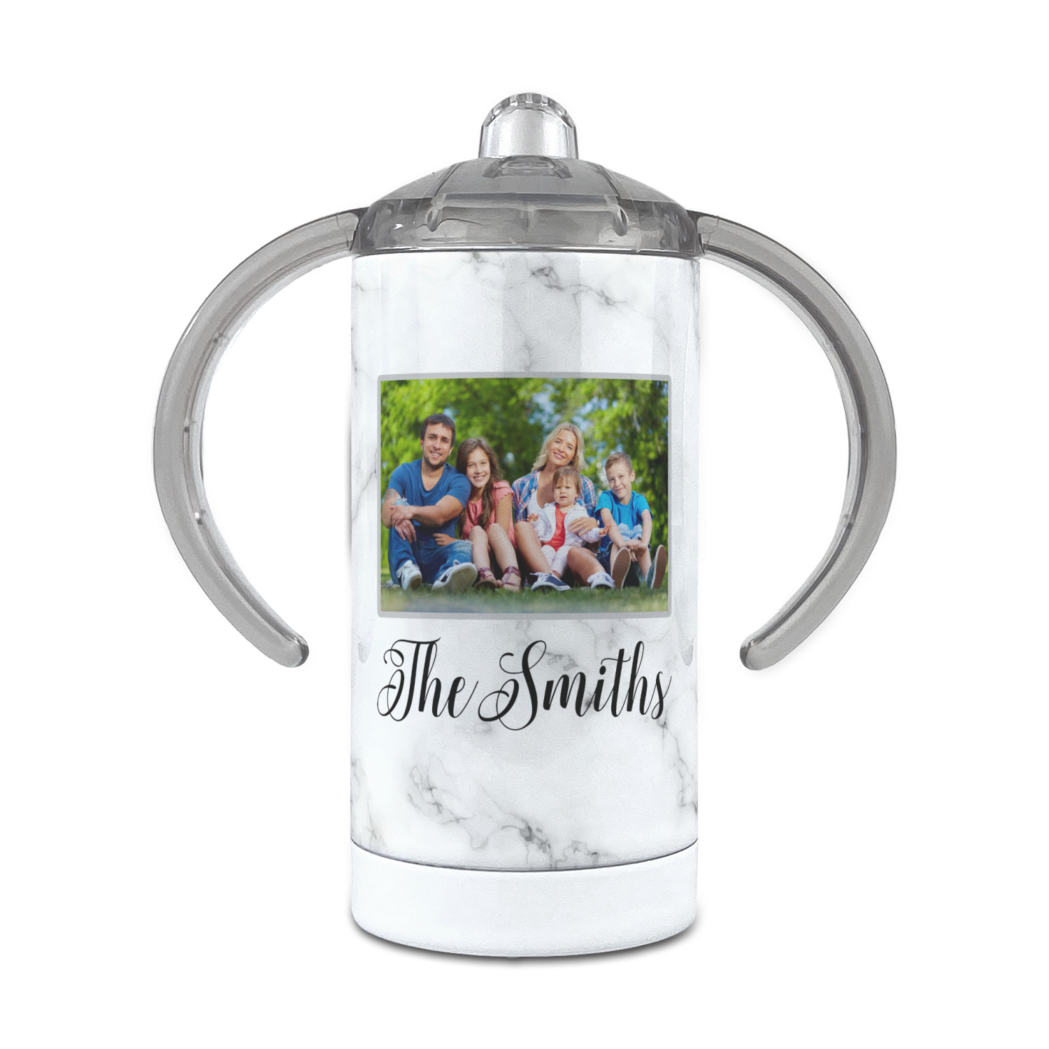 Custom/Personalized 12oz Kids Sippy Cup Stainless Steel Spill