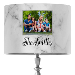 Family Photo and Name 16" Drum Lamp Shade - Fabric