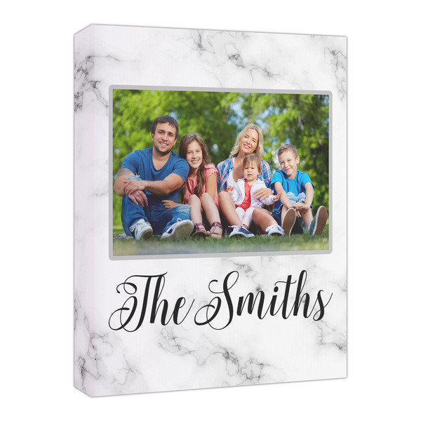 Custom Family Photo and Name Canvas Print - 16" x 20"