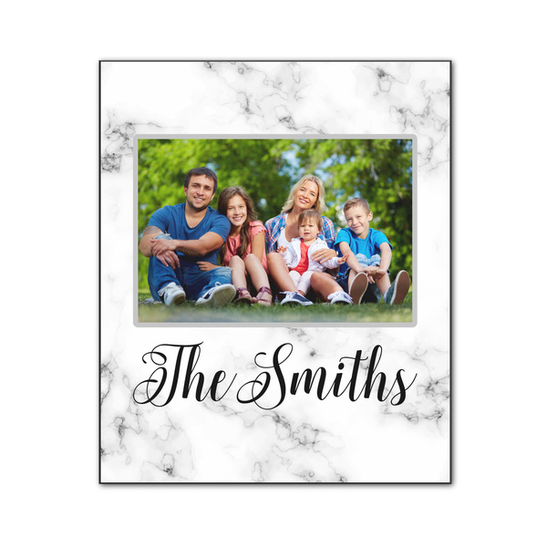 Custom Family Photo and Name Wood Print - 20" x 24"