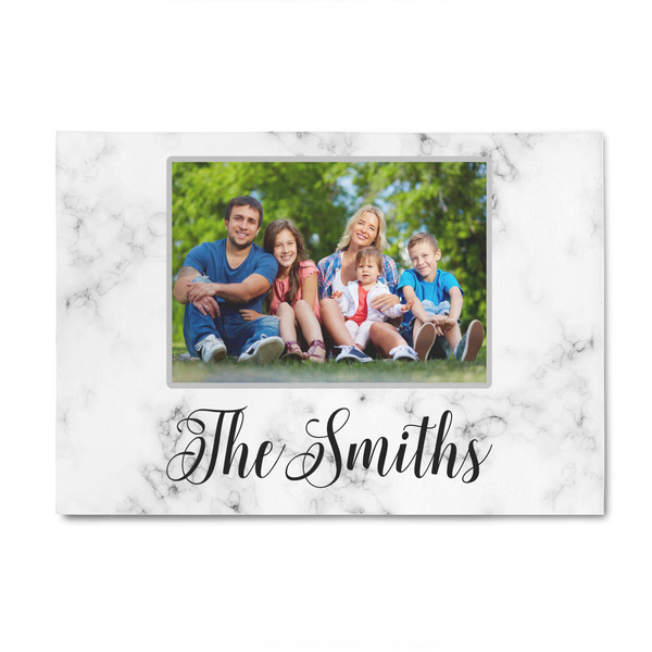 Custom Family Photo and Name Patio Rug - 4' x 6'