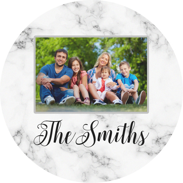 Custom Family Photo and Name Multipurpose Round Labels - 5"