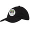 Family Photo and Name Baseball Cap - Black