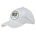 Family Photo and Name Baseball Cap - White