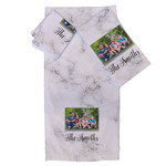 Family Photo and Name Bath Towel Set - 3 Pcs