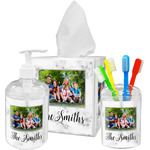 Family Photo and Name Acrylic Bathroom Accessories Set