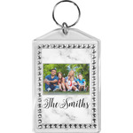Family Photo and Name Bling Keychain