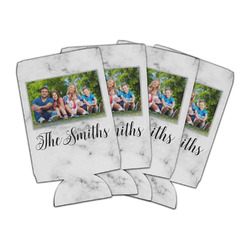 Family Photo and Name Can Cooler - 16 oz - Set of 4