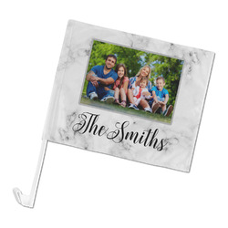 Family Photo and Name Car Flag - Large