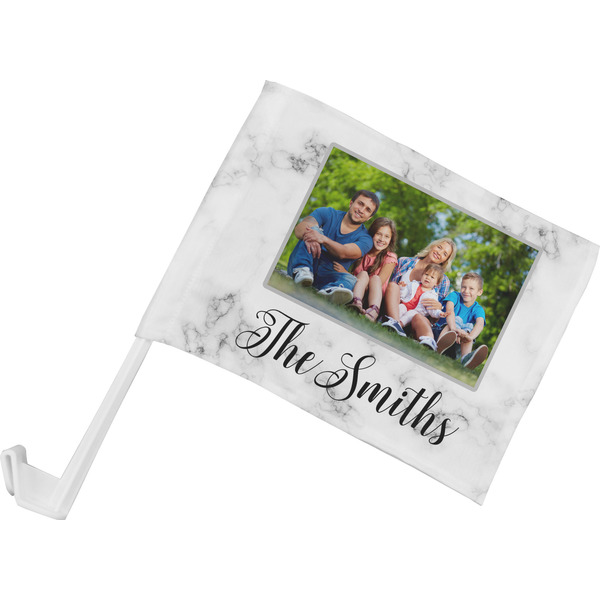 Custom Family Photo and Name Car Flag - Small