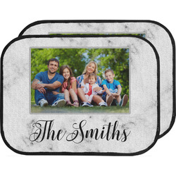 Family Photo and Name Car Floor Mats - Back Seat