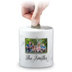 Family Photo and Name Coin Bank