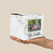 Family Photo and Name Cube Favor Gift Box - Scale View