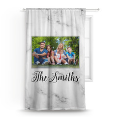 Family Photo and Name Curtain Panel - Custom Size