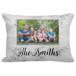 Family Photo and Name Decorative Baby Pillowcase - 16" x 12"