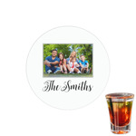 Family Photo and Name Printed Drink Topper - 1.5"