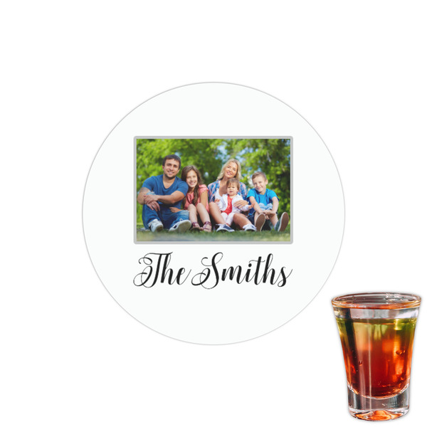 Custom Family Photo and Name Printed Drink Topper - 1.5"