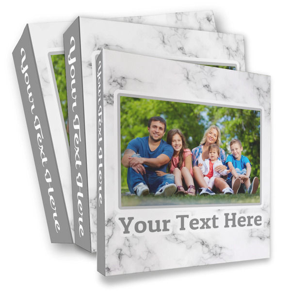 Custom Family Photo and Name 3-Ring Binder - Full Wrap