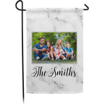 Family Photo and Name Garden Flag - Small - Double-Sided