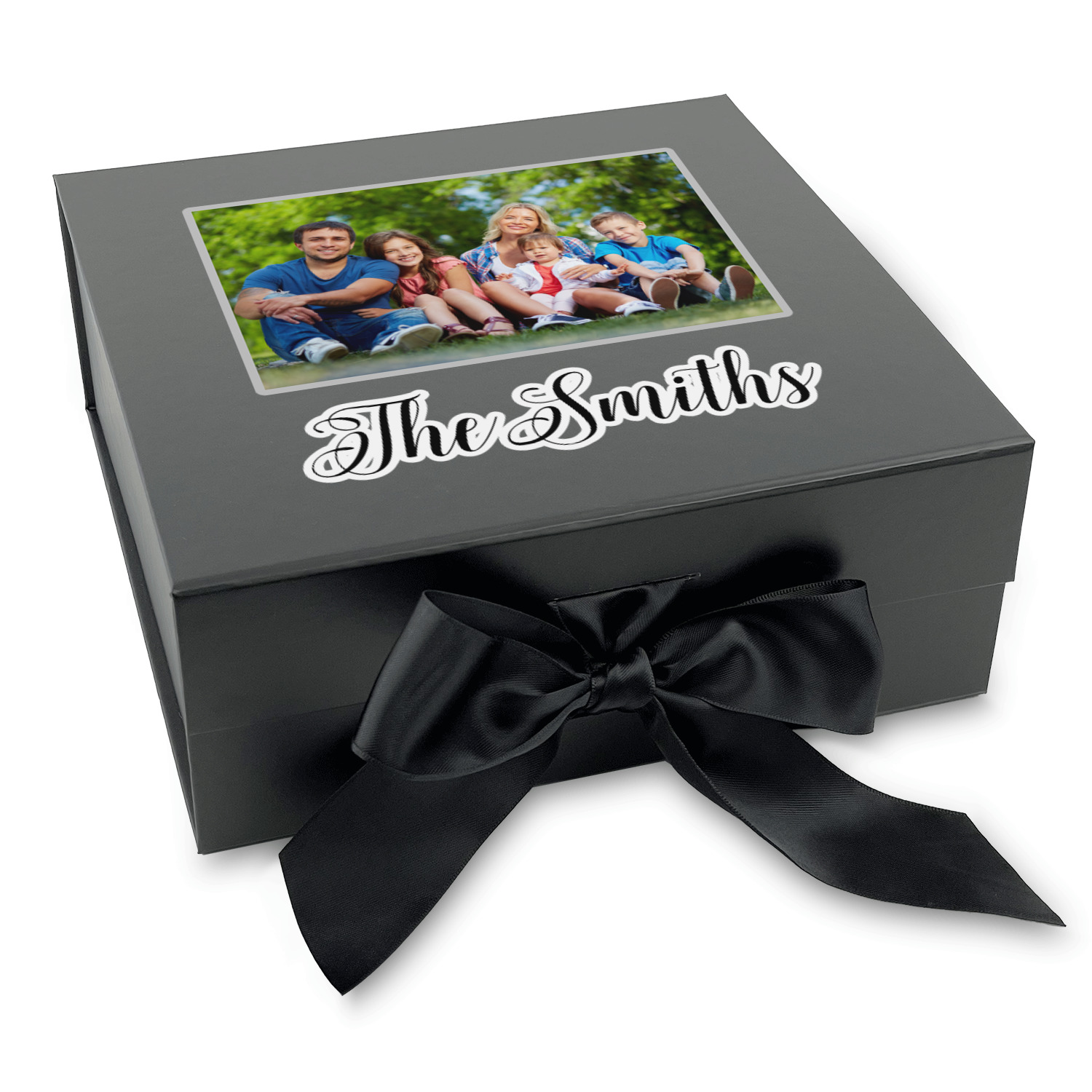 Custom Baby Boy Photo Gift Box with Magnetic Lid