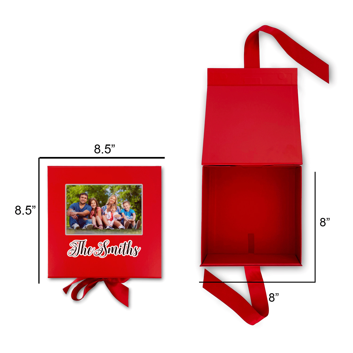 Custom Baby Girl Photo Gift Box with Magnetic Lid