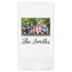 Family Photo and Name Guest Paper Towels - Full Color